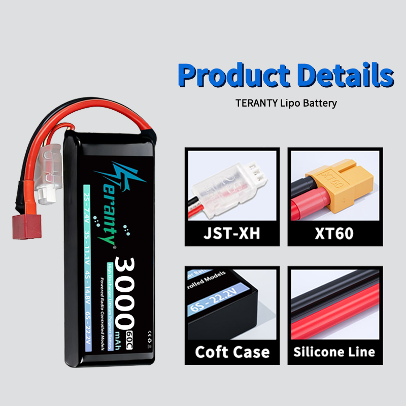 TERANTY 2S 3000mAh Lipo Batter - đánh giá và giá Rc Hobby Vehicles