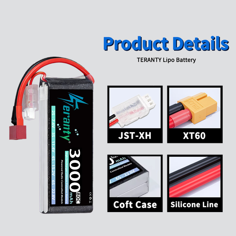 TERANTY 2S 3000mAh Lipo Batter - đánh giá và giá Rc Hobby Vehicles
