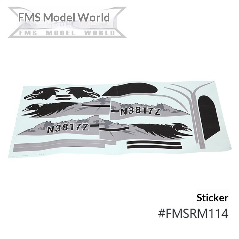FMS RC Plane Decals For 1700mm - đánh giá và giá Rc Hobby Toys