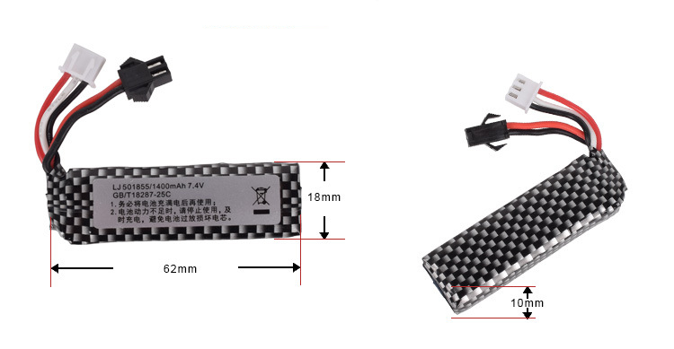 7.4V 1400Mah 25C 501855 Pin Li - đánh giá và giá Rc Hobby Vehicles
