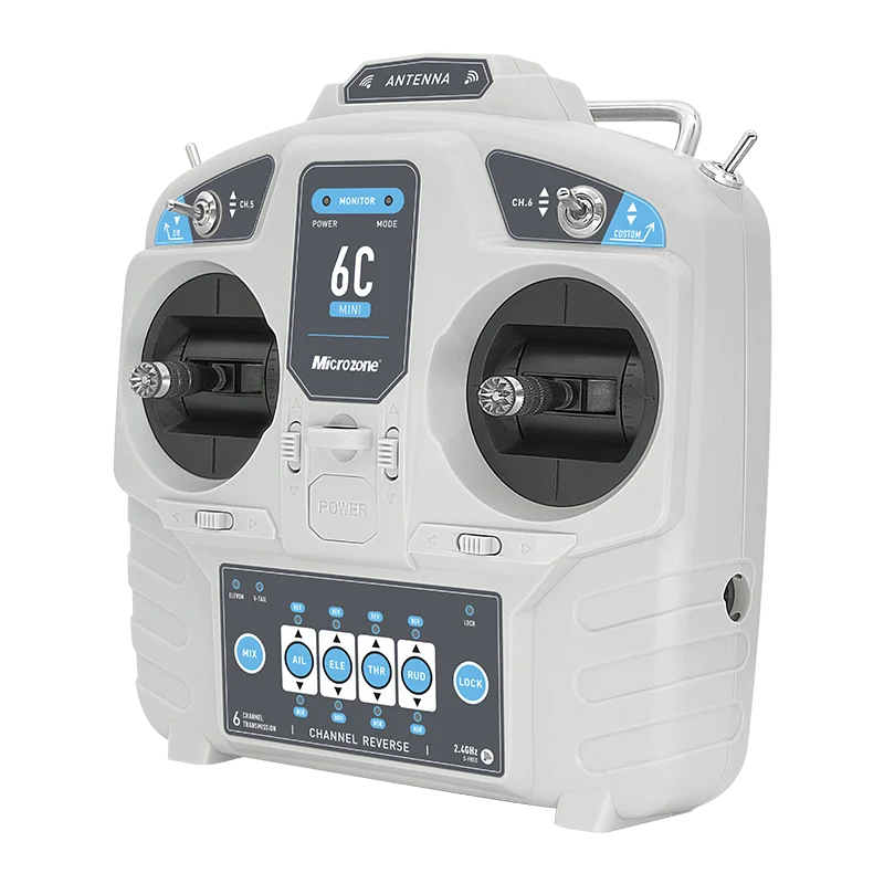 MicroZone MC6C Mini V2 2.4G 6C - đánh giá và giá Radio Transmitter 6Ch