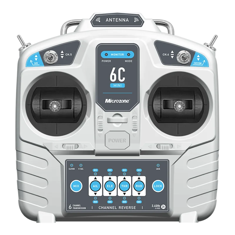 MicroZone MC6C Mini V2 2.4G 6C - đánh giá và giá Radio Transmitter 6Ch