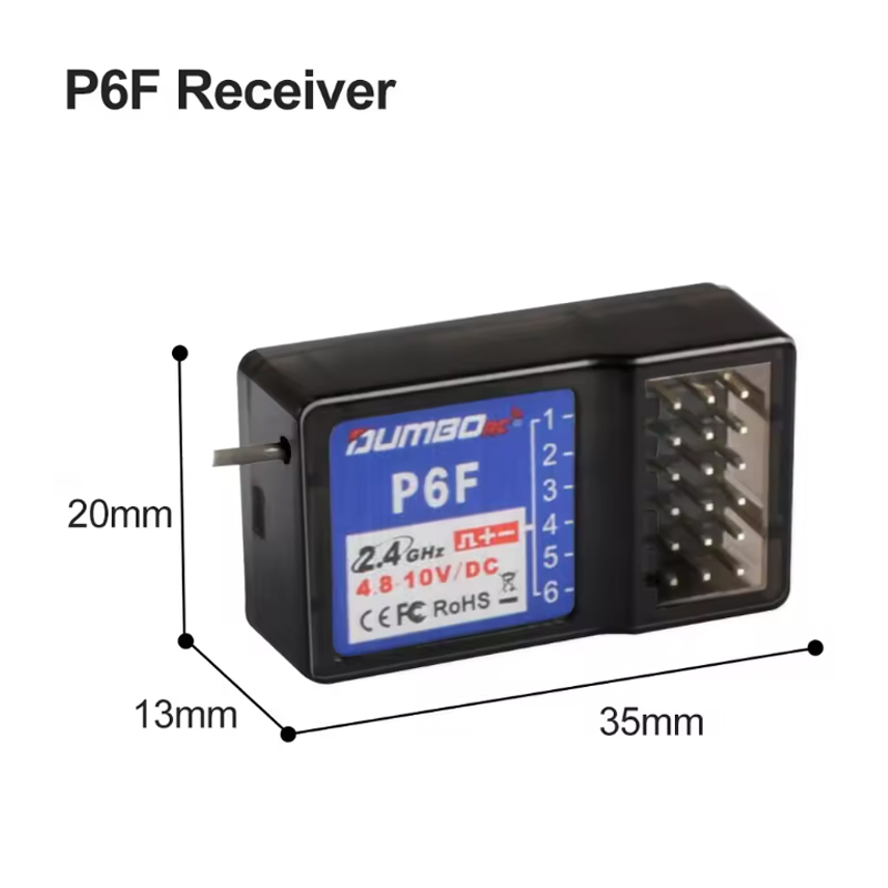DUMBORC P6F/P6FG/P6DC/P6DCG 2. - đánh giá và giá Radio Transmitter 6Ch