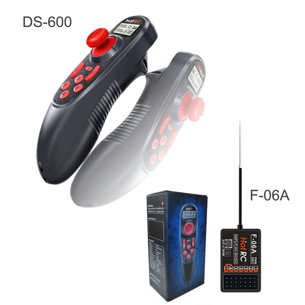 HOTRC DS-600 2.4GHz 6CH RC Boa - đánh giá và giá Radio Transmitter 6Ch
