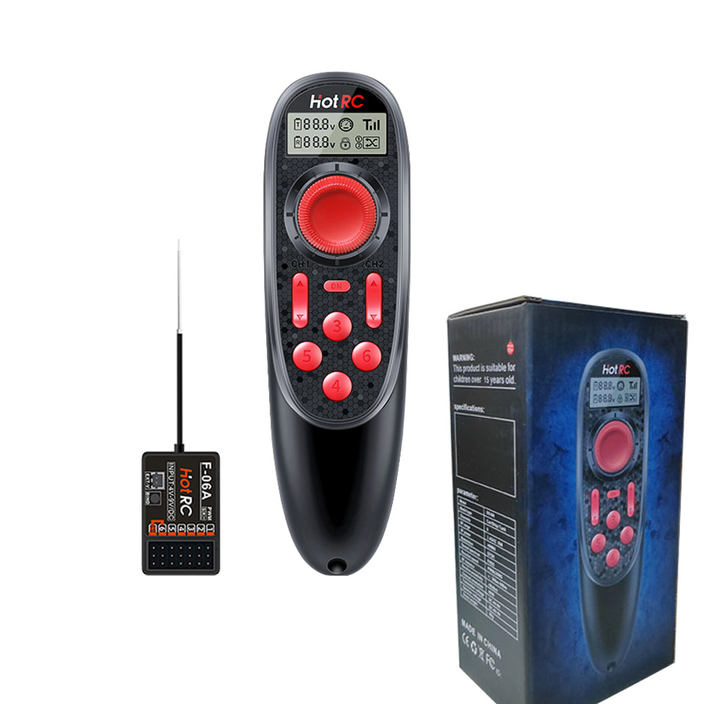 HOTRC DS-600 2.4GHz 6CH RC Boa - đánh giá và giá Radio Transmitter 6Ch